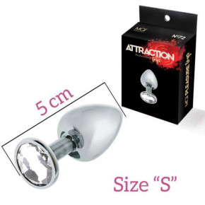 Attraction | Анальна пробка з каменем MAI No.72 METAL PLUG WITH STONE S. Ціна: 648 грн