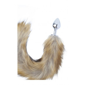 Attraction | Анальна пробка з хвостом MAI No.51 FOX TAIL METAL PLUG M SILVER. Ціна: 1499 грн