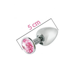 Attraction | Анальна Пробка Mai Metal Plug With Stone, S Silver. Ціна: 648 грн