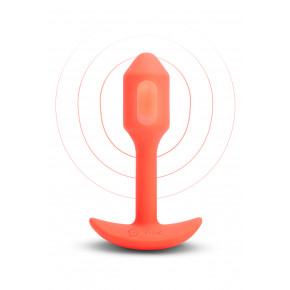 B-Vibe | Анальна пробка с вибрацией размер S B-Vibe Vibrating Snug Plug 1, оранжевая. Ціна: 5199 грн