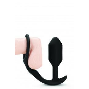B-Vibe | Анальная пробка с эрекционным кольцом Snug & Tug B-Vibe, силиконовая, черная. Ціна: 2950 грн
