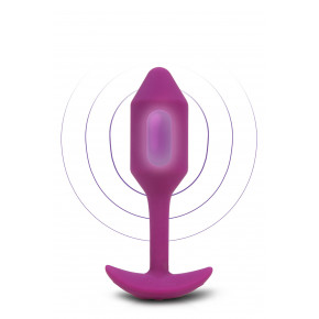 B-Vibe | Анальна пробка Snug Plug 2 Pink з вібрацією. Ціна: 5499 грн