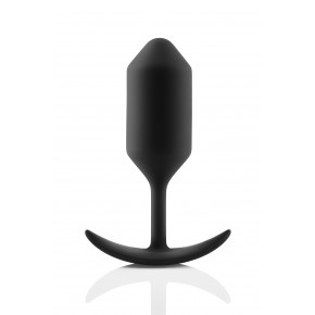 B-Vibe | Анальная пробка со смещенным центром тяжести Snug Plug 3 B-Vibe, силиконовая, черная. Ціна: 3199 грн