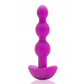 B-Vibe | Анальные шарики с пультом, 2 мотора B-Vibe TRIPLET ANAL BEADS, фуксия. Ціна: 7599 грн