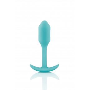 B-Vibe | Бесшовная силиконовая анальная пробка с утяжелением B-Vibe - Snug Plug 1 зеленая. Ціна: 2599 грн