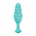 B-Vibe | Анальная пробка с вибрацией B-Vibe Texture Bump, рельефная,голубая. Ціна 4699 грн. Фото: 3