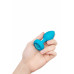 B-Vibe | Анальная пробка с вибрацией и камнем B-Vibe - Vibrating Jewel Plug S/M, синяя. Ціна 6499 грн. Фото: 6