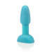B-Vibe | Анальная пробка с вибрацией и вращающимися шариками Rimming Petite B-Vibe, с пультом, бирюзовая. Ціна 8299 грн. Фото: 2