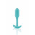 B-Vibe | Бесшовная силиконовая анальная пробка с утяжелением B-Vibe - Snug Plug 1 зеленая. Цена 2 599 грн. Фото: 2