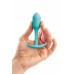 B-Vibe | Бесшовная силиконовая анальная пробка с утяжелением B-Vibe - Snug Plug 1 зеленая. Цена 2 599 грн. Фото: 3