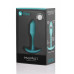 B-Vibe | Бесшовная силиконовая анальная пробка с утяжелением B-Vibe - Snug Plug 1 зеленая. Цена 2 599 грн. Фото: 7