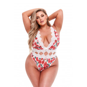 BACI | Ажурное боди WHITE FLORAL & LACE TEDDY, XL. Цена: 2 790 грн