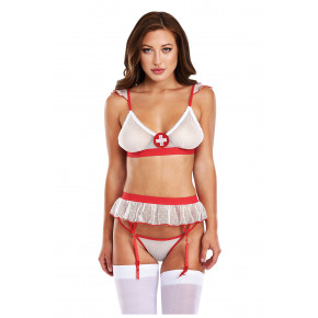 BACI | Ігровий костюм медсестри ALWAYS ON CALL NURSE 3-PC SET, S / M. Ціна: 1175 грн