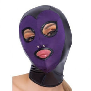 Bad Kitty | Маска на голову с открытыми глазами и ртом Bad Kitty, черно-фиолетовая, One Size. Цена: 1 450 грн
