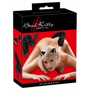 Bad Kitty | Набор для Pet Play Bad Kitty, анальный хвост и ушки. Цена: 1 485 грн