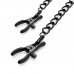 Bedroom Fantasies | Зажимы для сосков Bedroom Fantasies Nipple Clamps with Chain - Black. Цена 419 грн. Фото: 2