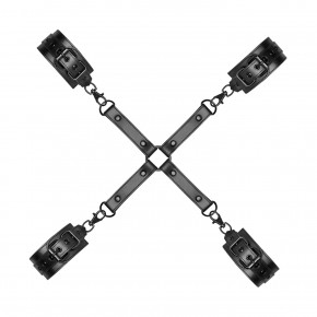 Bedroom Fantasies | Фиксатор для рук и ног Bedroom Fantasies Hogtie & Cuffs Set 4-Way Restrant Set. Цена: 1 784 грн