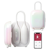 BeYourLover | Виброяйцо и вакуумный стимулятор для клитора 2 в1 BeYourLover Magic Suitcase в зарядном кейсе, белый. Цена 3 108 грн