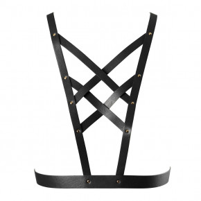 Bijoux Indiscrets | Портупея Bijoux Indiscrets MAZE - Cross Cleavage Harness Black. Цена: 1 996 грн