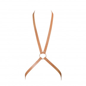 Bijoux Indiscrets | Портупея Bijoux Indiscrets Maze - 8 Harness Brown, Екошкіра. Ціна: 832 грн