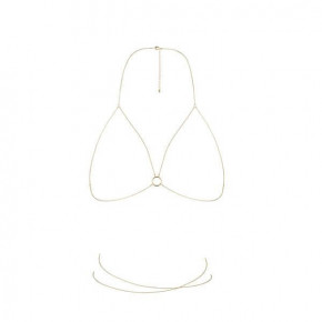 Bijoux Indiscrets | Украшение-портупея Magnifique Bra Chain - Gold. Цена: 1 400 грн