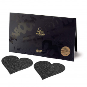 Bijoux Indiscrets | Украшение на соски - Flash Heart Black. Цена: 489 грн