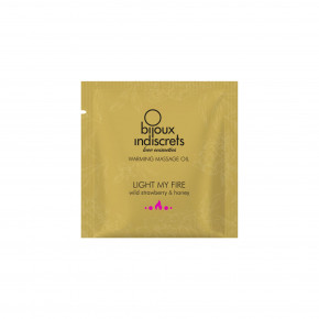 Bijoux Indiscrets | Пробник массажного масла Bijoux Indiscrets Light my Fire – Wild Strawberry & Honey (2 мл). Ціна: 29 грн