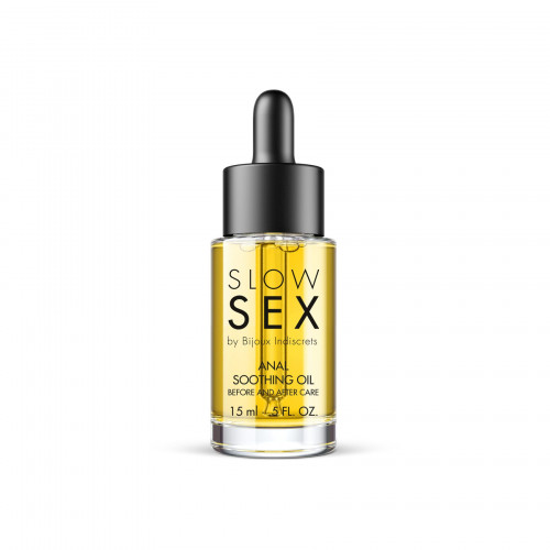 Bijoux Indiscrets | Успокаивающее масло для анального секса Bijoux Indiscrets Slow Sex Anal Soothing Oil Before & After 15 мл. Цена 799 грн