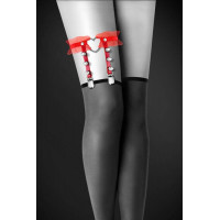 Bijoux Pour Toi | Гартер - With Heart And Spikes Red. Ціна 628 грн