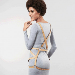 Bijoux Indiscrets | Портупея женская Arrow Dress Harness бежевая, One Size. Цена: 1 800 грн