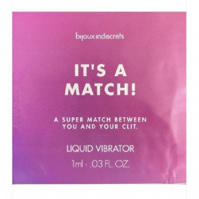 Bijoux Indiscrets | Пробник/Жидкий вибратор Вijoux indiscrets Liquide vibrator It`s a Match. Ціна: 35 грн