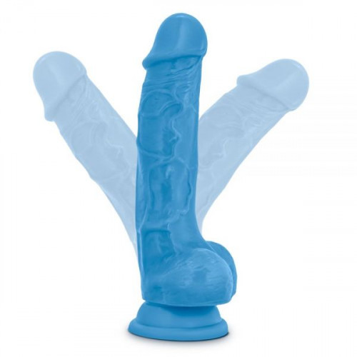 Blush Novelties | Фаллоимитатор с двойной плотностью NEO 7.5INCH COCK WBALLS BLUE. Цена 1 299 грн Blush Novelties | Фаллоимитатор с двойной плотностью NEO 7.5INCH COCK WBALLS BLUE. Цена 1 299 грн
