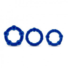 Blush Novelties | Stay Hard Beaded Cockrings Blue. Ціна: 350 грн