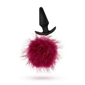 Blush Novelties | Pom Plugs Fur Pom Pom Burgundy. Ціна: 860 грн