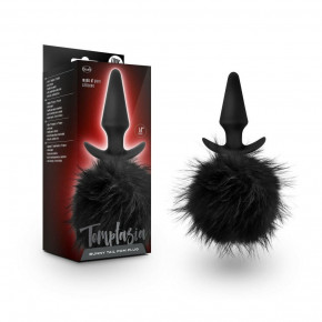 Blush Novelties | Анальная пробка Blush Temptasia с хвостиком, черная. Ціна: 1390 грн