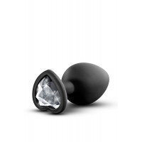 Blush Novelties | Анальна пробка з каменем BlushTEMPTASIA BLING PLUG MEDIUM BLACK. Ціна 681 грн