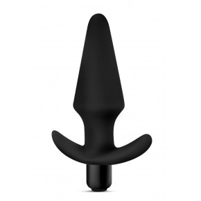 Blush Novelties | Анальная пробка с вибрацией Blush Anal Adventures черная, 12.7 х 3.8 см. Ціна: 1100 грн