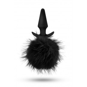 Blush Novelties | Анальная пробка, заячий хвостик, черный ANAL ADVENTURES PLATINUM RABBIT TAIL PLUG. Ціна: 1100 грн