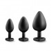 Blush Novelties | Luxe Bling Plugs Training Kit Black. Ціна 2150 грн. Фото: 1