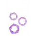 Blush Novelties | Набор эрекционных колец Blush Stay Hard Beaded Cock Rings Purple. Цена 295 грн. Фото: 2