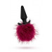 Blush Novelties | Pom Plugs Fur Pom Pom Burgundy. Ціна 860 грн. Фото: 2