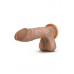 Blush Novelties | Фаллоимитатор Blush Novelties Au Naturel - Mister Perfect - Mocha 8.5" (21.6 см) с двойной плотностью. Цена 1 550 грн. Фото: 3