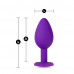 Blush Novelties | Анальна пробка з каменем BlushTEMPTASIA BLING PLUG SMALL PURPLE. Ціна 850 грн. Фото: 2