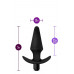 Blush Novelties | Анальная пробка с вибрацией Blush Anal Adventures черная, 12.7 х 3.8 см. Ціна 1100 грн. Фото: 3