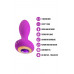 Blush Novelties | Анальный вибратор со стразом Blush Oh My Gem Charm Amethyst цвет фуксия. Цена 3 599 грн. Фото: 4