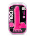 Blush Novelties | Фаллоимитатор двойной плотности с яичками Blush Neo Elite, неоново-розовый. Цена 2 200 грн. Фото: 3