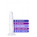 Blush Novelties | Фаллоимитатор реалистичный на присоске Blush B Yours прозрачный, 19 х 3.8 см. Цена 1 104 грн. Фото: 3