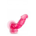 Blush Novelties | Фаллоимитатор реалистичный с мошонкой Blush b Yours на присоске, розовый. Ціна 1299 грн. Фото: 1