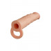 Blush Novelties | Насадка на пенис реалистичная Blush Performance Plus с кольцом для мошонки, бежевая. Цена 1 695 грн. Фото: 4