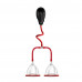 Blush Novelties | Помпа для груди с вибрацией Blush Temptasia красная. Ціна 2250 грн. Фото: 1